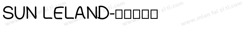 SUN LELAND字体转换